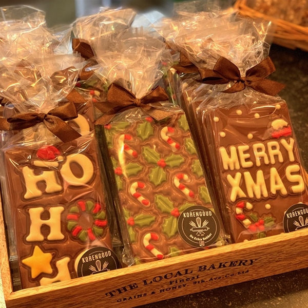 Kerst chocolade tablet