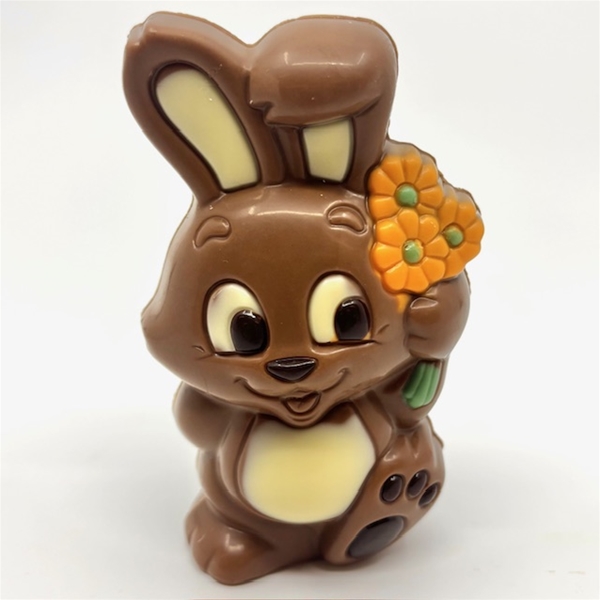 Chocolade haasje bloemetje